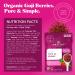 Navitas Organics Goji Berries 16 oz - Organic, Non-GMO, Sulfite-Free Superfood - Buy Online on SooperMarket.com