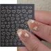 8 Sheets Metallic Heart Love Nail Decals - 3D Self-Adhesive Nail Stickers in Gold, Silver, Rose Gold, and White - French DIY Nail Decoration and Manicure Accessories for Women - Buy Online on SooperMarket.com