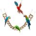 Bird parrot ladder bridge toy bird swing toys natural pepper wood hanging pet k toy rat hamster climbing toys bird cage accessories suitable for bird parrot 18 Ladders-51.96 3rd 93nches