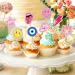Whaline 40Pcs Preppy Pink Party Cupcake Toppers 10 Designs Paper Cake Decor Cute Cupcake Picks for Y2K Bachelorette Birthday Party Supplies Photo Booth Props - Buy Online on SooperMarket.com