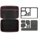 HSU Large Carrying Case for GoPro Hero 11-2 & Accessories - Red | Customizable Interior, Carry Handle & Carabiner Loop - Buy Online on SooperMarket.com