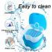 Denture Case Orthodontic Dental Retainer Box False Teeth Storage Container Dentures Container with Filter for Home & Travel Blue1 - Buy Online on SooperMarket.com