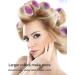 Jumbo Hair Rollers Set Hair Rollers Self Grip Curlers For Long Hair No Heat Curlers Heatless Hair Rollers With Clips & Comb 24 Packs (Blue Purple Red Green 24Pcs) - Buy Online on SooperMarket.com