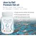 clear by Bell Omega 3 - Pure Premium Fish Oil for Men and Women - Cholesterol Free - Low Repeat and Smell - 120 Softgels 120 count (Pack of 1) - Buy Online on SooperMarket.com