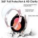 KIMILAR 5+5 Pack Galaxy Watch 5/4 Screen Protector Case 40mm - Anti-Fog Tempered Glass & PC Bumper for Samsung Galaxy Watch 5 40mm and Galaxy Watch 4 40mm - Black/Silver/Clear/Rose Gold/Pink - Buy Online on SooperMarket.com