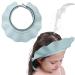 Baby Shower Cap Kids Shower Caps Shield Adjustable Hair Washing Shampoo Shield Baby Visor for Eyes Ears and Face (Blue a)