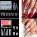 Duals Forms Acrylic Nail System UV Gel Nail Mold Full Cover Fasle Nail Tips Nail Form French Extension Tips Stickers Duals Forms Nail Mold For Uv Gel For Toes B - Buy Online on SooperMarket.com