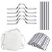 Mask Nose Bridge Strip 100Pcs   Metal Nose Strip for Masks   Premium Quality Nose Bridge for Mask   Durable Aluminum   Bendable and Comfortable   Ideal for DIY Masks  Arts and Crafts 100 Pcs