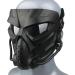 Alien Airsoft Mask Full Face Tactical for Hunting, CS Game, Halloween - Black Gray Lens - Buy Online on SooperMarket.com