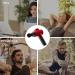 Deep Tissue Heated Massage Gun with Adjustable Temperature and 20 Speeds - Muscle Massager for Post-Workout Pain Relief in Gym, Home, Outdoors - Red - Buy Online on SooperMarket.com