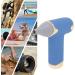 Alomejor Mini Fan - Portable Bladeless Hair Dryer for Pets | 4 Wind Levels 1100mAh Battery | Ideal for Cats & Dogs (Blue - Buy Online on SooperMarket.com