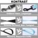 Demigreat Long Dog Leash - 1.5m 3m & 5m Training Line with Padded Handle for Small to Large Dogs - Durable Black Dog Lead - Buy Online on SooperMarket.com