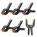 LimoStudio 6 PCS Photo Spring Clips for Studio, Backdrop Clamp, Background Clamps, 3.75 inch Muslin Spring Clamp Clip for Fabric, Paper, Canvas, AGG1242 6 Pack