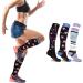 Compression Socks - 3 Pairs, Knee-High for Running, Athletics, Travel - Medical Grade, 2 Large-XL - Buy Online on SooperMarket.com