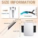 8 Pieces Hair Parting Ring, Styling Clips, Rat Tail Braiding Combs, Magnetic Pin Holder Wristband - Black - Buy Online on SooperMarket.com