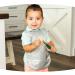 Tiny Twinkle Mess-Proof Toddler Bibs - 2 Pack Grey Indigo Tug-Proof Closure Baby Food Apron (6-24 Months) - Buy Online on SooperMarket.com