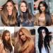 prinfantasy Halo Hair Extension Long Straight Clip in Synthetic Hairpiece Brown Hair Pieces for Women MW147 GBMW147 24 inch - Buy Online on SooperMarket.com