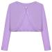 BONNY BILLY Girls Cardigan Long Sleeve Knitted Cotton Bolero Shrug Kids Clothing 8-9 Years Purple