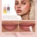 2 PCs Lip Plumper Set - Natural Makeup Lip Gloss & Serum for Fuller Hydrated Lips | Derol Lip Plumper - Buy Online on SooperMarket.com