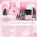 40PC Gel Nail Polish Kit with U V Light Starter Kit and Drill 8PC Gel Polish 4PC Poly Nail Gel Top Base Coat Glitter Nail Rhinestones Multi Type Complete Gel Manicure Kit for Women DIY Salon at Home 1.1 - Buy Online on SooperMarket.com