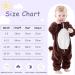 COOKY.D Unisex Winter Animal Hooded Baby Romper - Brown Squirrel (12-18 Months) - Buy Online on SooperMarket.com