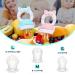 Baby Fruit Food Feeder Pacifier - Fresh Teething Teether Toy for 3-24 Months | 6 Pcs Silicone Pouches | Piggy Handle 2-Pack (Pink) - Buy Online on SooperMarket.com