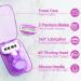 Travel Razors for Women | 5-Blade Portable Razor with Case | Smooth Shaving Essentials in Purple - Buy Online on SooperMarket.com