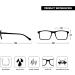 Opulize Ink Long-Sightedness Glasses - Large Rectangular Frame Scratch-Resistant Gray Spring Hinges - M4-7 -50 -2.5 Diopters (1 Pack) - Buy Online on SooperMarket.com
