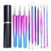 Layhou 10PCS Stainless steel Acne Removal Kit Blackhead Remover 10pcs Multicolor