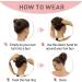 Vlasy Messy Bun Hair Piece | Curly Wavy Scrunchies Extensions Synthetic Chignons | 60g 111# Hair Accessories for Women and Girls - Buy Online on SooperMarket.com