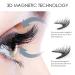 Reusable Magnetic Eyelashes 4 Pairs - Natural Look 3D False Lashes Extension Kit with Applicator Tweezers - Buy Online on SooperMarket.com