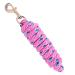 Merauno Lead Rope for Horse - Tie Rope in Various Stylish Designs Lead Lead Tie Rope Pony Donkey Goat Long Knit with Carabiner Hook (Pink Carabiner Hook) pink Carabiner hook