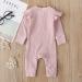 LZH Newborn Romper Bodysuit Pink | Long Sleeve Outfit 12-18 Months - Buy Online on SooperMarket.com