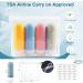 Peoyoye Travel Bottles Set - 89ml Silicone Containers for Toiletries Shampoo & Travel Essentials with Bag & Labels - Perfect for International Travel - Buy Online on SooperMarket.com