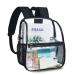 Clear Backpack Stadium Approved Clear Mini Backpack with Adjustable Straps See Through Backpack for Stadium Concert Sports Work Security