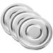 Beavorty 3pcs Empty Round Metal Pans 38mm Eyeshadow Palette Refillable Highlighter Blush Lipstick Pans DIY Cosmetics Makeup Pans Liner