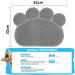 INFURIDER Cat Litter Mat Cute Paw Shape Pet Feeding Mat 15 x12 Cat Food Water Bowl Placemat Anti-Slip Puppy Cat Eating Dish Pad for Pet Accessories(2 Pack) - Buy Online on SooperMarket.com