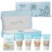 1-Shoppe All-in-Kit|Aqua Organics Amenity Kit|Boxed Hotel Toiletries|Bulk Set 1oz Travel Size Shampoo Conditioner Lotion Body Wash & Bar Soap for Guest Hospitality AirBnB/Vacation Rentals|75 Pieces