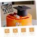 MAGICLULU 6pcs 2023 Graduation Cake Decorating Cake Letters Graduation Cake Decoration Congratulation Party Supplies Class a Customs Glitter Grad Cupcake Topper Make up Graduation Hat Blue 15x14.3cm - Buy Online on SooperMarket.com
