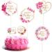 Happy Mother s Day Cupcake Toppers 24PCS Best Mom Ever Floral Cake Toppers Mother s Day Cake Decorations Mother Birthday Party Decorations Supplies - Buy Online on SooperMarket.com