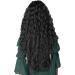 PORSMEER Long Black Wavy Curl Wigs for Women Middle Part Fluffy Curly Black Wig Natural Looking Synthetic Heat Resistant Fiber Wigs Hair Replacement Wigs for Daily Party Use Wig (Black) - Buy Online on SooperMarket.com