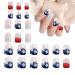 Teksome Independence Day Press On Nail Stars And Stripes Designs False Nails 4th Of July Cute Nails Stick On Nails Stars And Stripes Patriotic