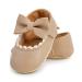 RVROVIC Baby Girl Moccasins Princess Mary Jane Flat Dresses Shoes Premium Lightweight Soft Sole Crib Shoes Toddler Shoes 0-6 Months B Beige