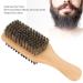2PC Bartbrush Set - Soft Double-Sided Mustache & Facial Shaving Brushes for Men | Knot Removal Grooming Tool for Home & Salon - Buy Online on SooperMarket.com
