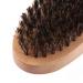 Men's Comb Brush - Synthetic Boar Bristles Wooden Handle Oval Design for Mustache & Beard Care Ideal for Military Bags - International Shipping Available - Buy Online on SooperMarket.com
