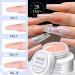 Saviland Build-Up Gel for Geln gel - 3Pcs 30g Clear Pink Nude Hard Gel Set with 100 Nail Shapes & Brush - Ultimate Nail Art Manicure Kit - Buy Online on SooperMarket.com