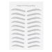 6D Waterproof Eyebrow Transfer Stickers - Professional Eyebrow Makeup Tool for Women & Girls | Black (BLACK-07) - International Shipping Available - Buy Online on SooperMarket.com