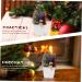 HOMSFOU 5pcs Christmas Simulation Potted Plant Tiny Christmas Tree Christmas Pine Tree Artificial Plant for Desk Decor Fake Plant Christmas Plant Decoration Small Plant Plastic Office Mini Goldenx5pcs 21X11cmx5pcs - Buy Online on SooperMarket.com