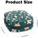 Small Pets Pattern Sanitary Napkin Storage Bag | Menstrual Cup Pouch | Nursing Pad Holder | Portable Period Bag for Women and Teen Girls | Multi-colored - Buy Online on SooperMarket.com