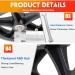 Wheelchair Front Wheel 1 Pair Wheelchair Front Wheels PVC Solid Wheelchair Front Professional Anti-Slip Wheelchair Wheel Accessories for Rollators Walk/Gray/7Inch(Black 6Inch) 6Inch Black - Buy Online on SooperMarket.com